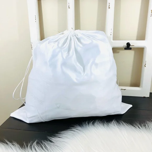 Michael Kors Large Dust Bag Travel Cover White Satin Drawstring Storage Bag - Picture 2 of 6